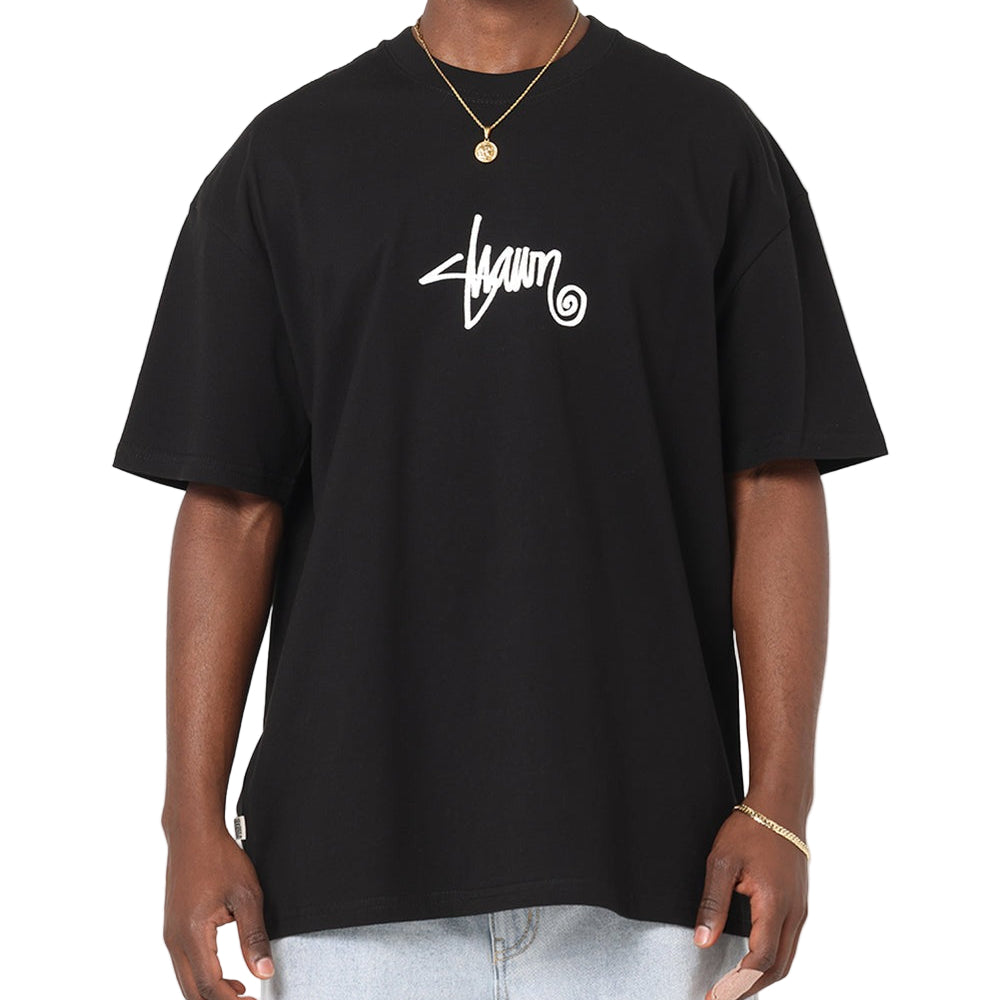 S / DOUBLE Small Stock SS Tee - Black