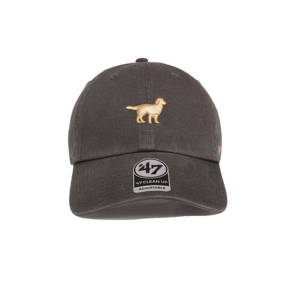 47' CLEAN UP Golden Retriever Strap Back - Charcoal / Gold