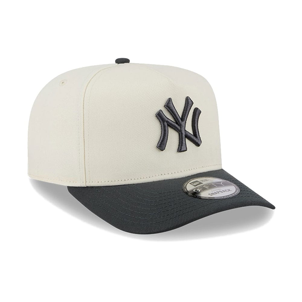 New Era 9FIFTY 3 Times A-Frame Pre-Curved Snapback New York Yankees - Chrome / Steel - Image 2