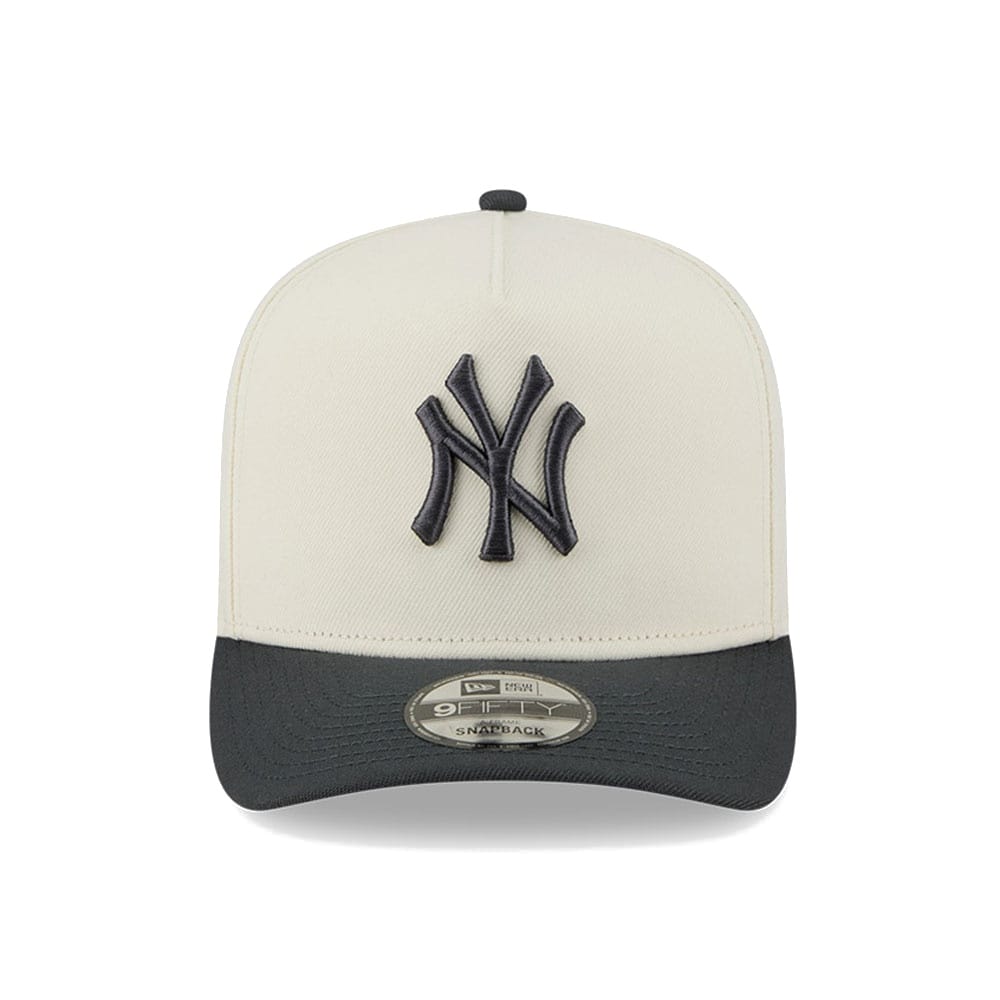 New Era 9FIFTY 3 Times A-Frame Pre-Curved Snapback New York Yankees - Chrome / Steel - Image 3