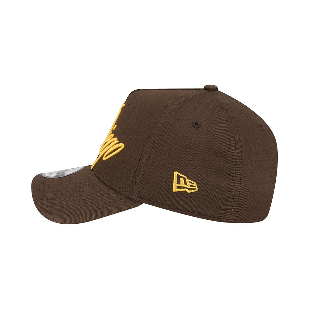 New Era 9FORTY A-Frame Calligraphic San Diego Padres - Brown - Image 4