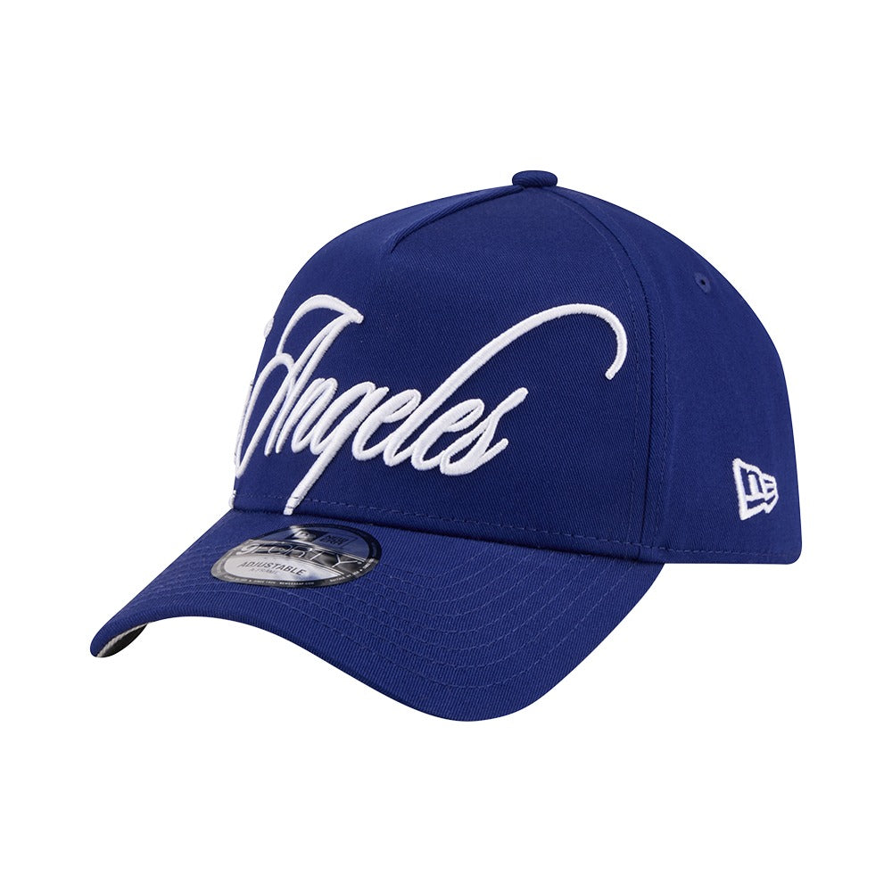 New Era 9FORTY A-Frame Calligraphic Los Angeles Dodgers - Blue - Image 2