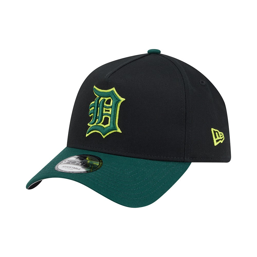 New Era 9FORTY A-Frame 2 Tone Detroit Tigers - Black / Field Green - Image 2