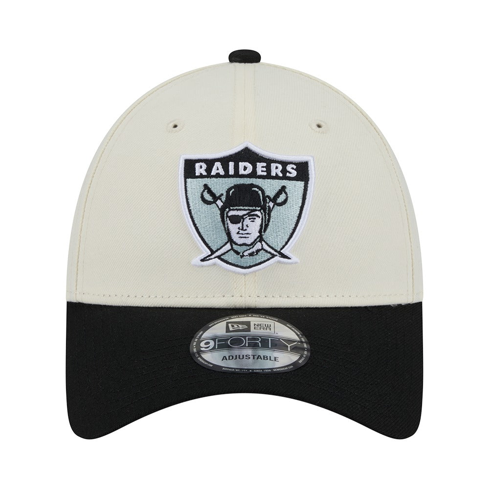 New Era 9FORTY Historic Oakland Raiders - Cream / Black
