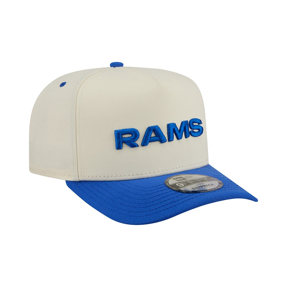 New Era 9FIFTY A-Frame 2 Tone Team Script Los Angeles Rams - Cream / Black - Image 3