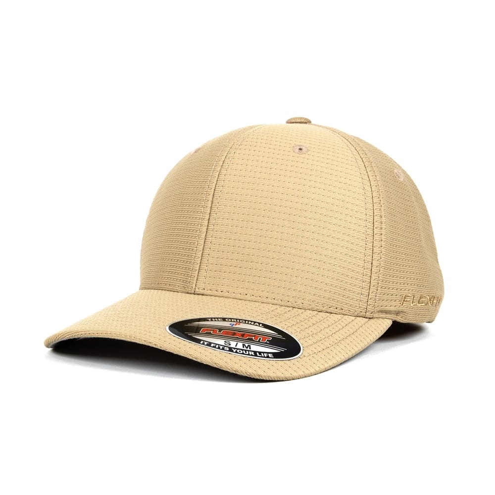 Flexfit Cool & Dry Callocks Tricot Fitted Cap - Khaki