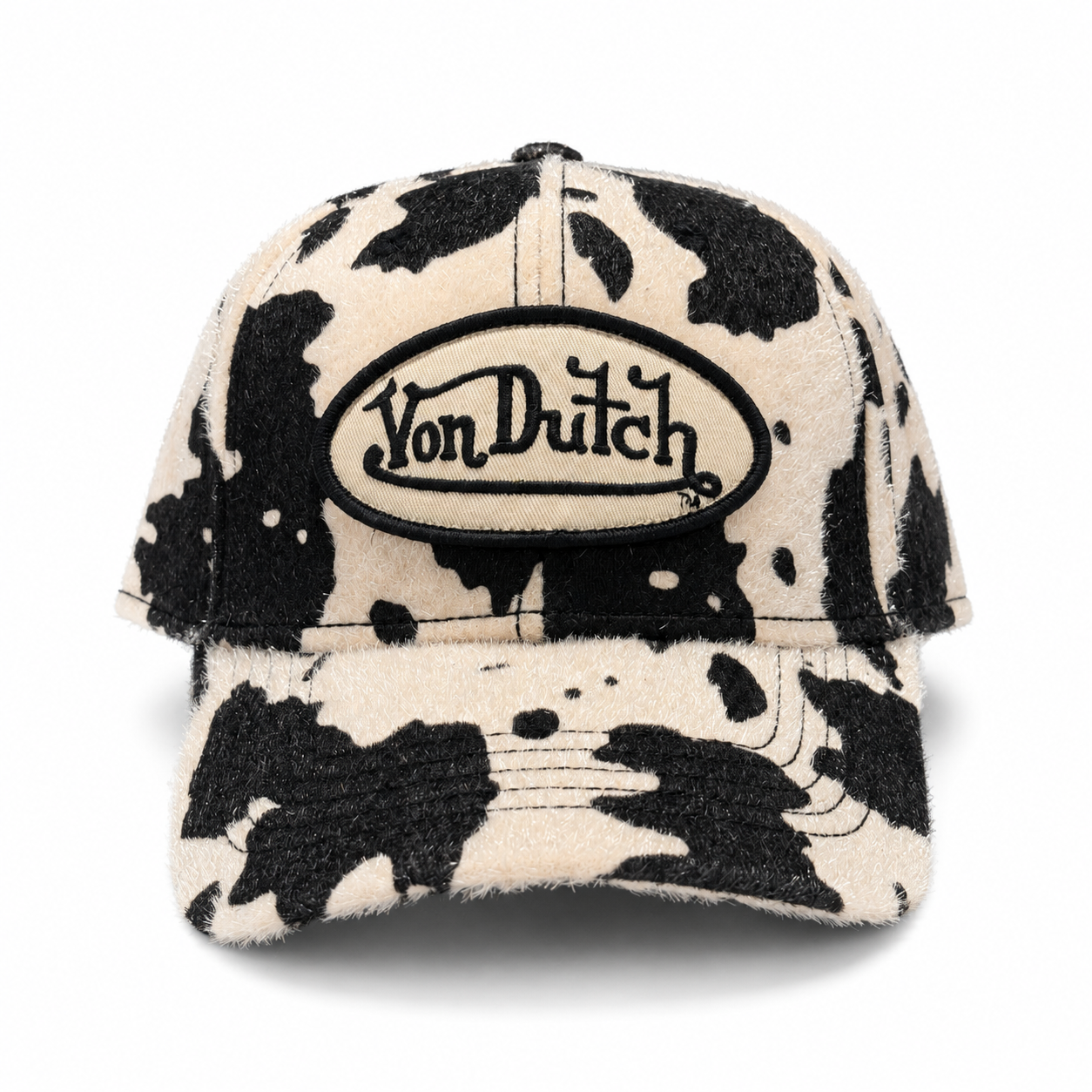 Von Dutch Animal Skin Dad Cap - Beige / Black