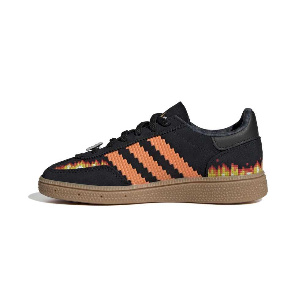 adidas X Minecraft Childrens Handball Spezial - Core Black / Pure Orange / Cloud White
