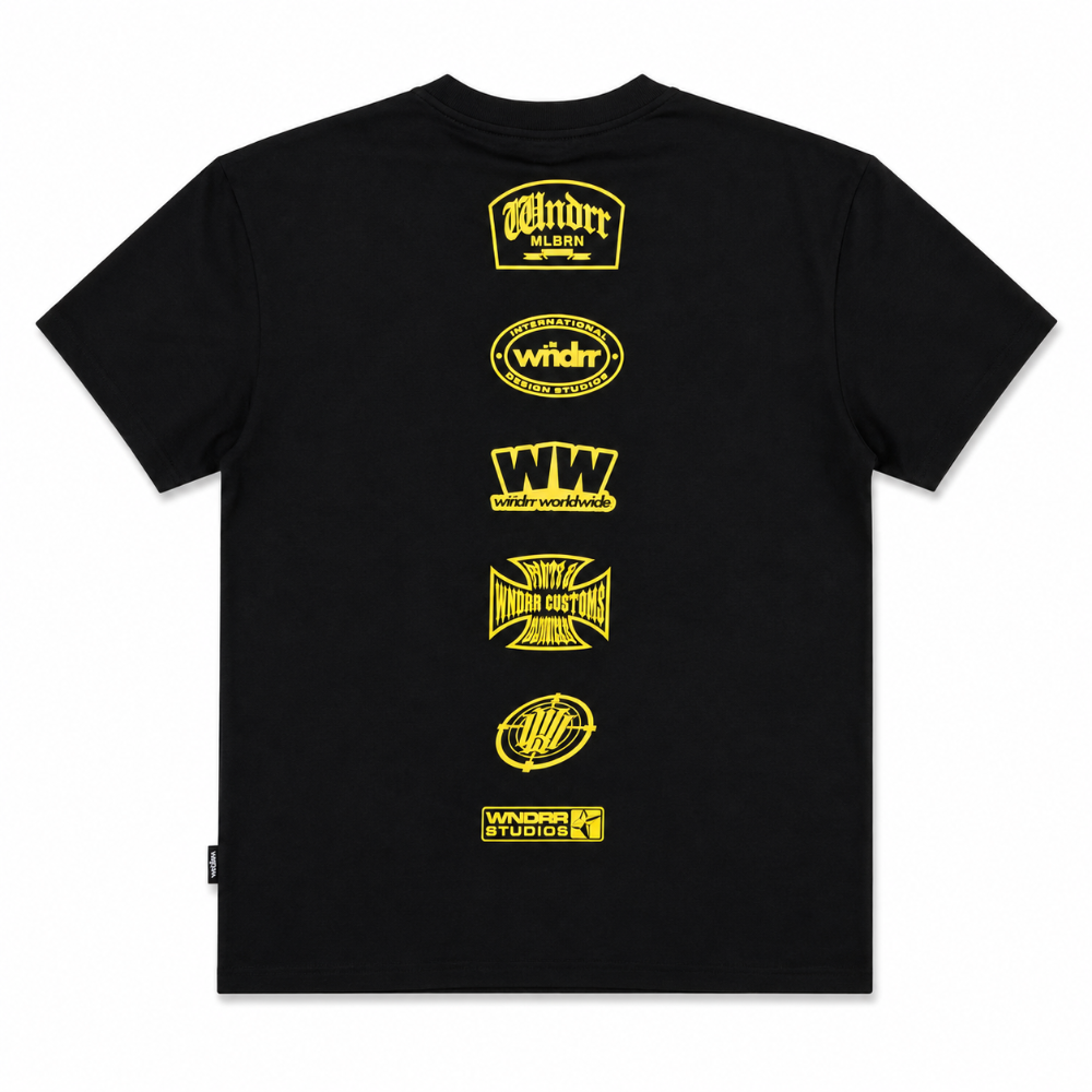 WNDRR Union Box Fit Tee - Black