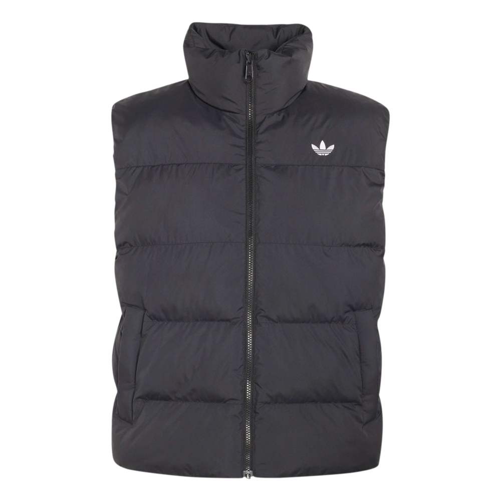 Adidas Stand Collar Regen Vest - Black front product view