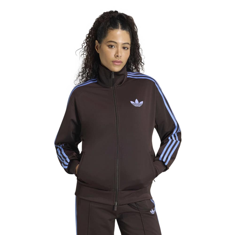 Adidas Women's Firebird Loose Track Top - Aurora Coffee / Blue Fusion - Image 2