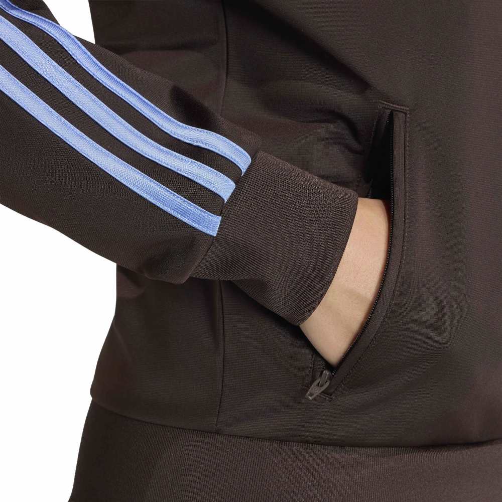 Adidas Women's Firebird Loose Track Top - Aurora Coffee / Blue Fusion - Image 6