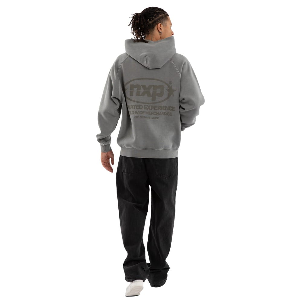 NXP Rhythm Raglan Fleece Hoodie - Pigment Frost Grey