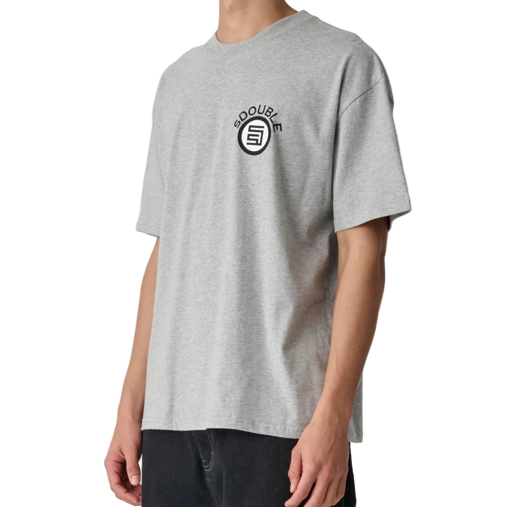 S / DOUBLE Arch Dot SS Tee - Grey Heather