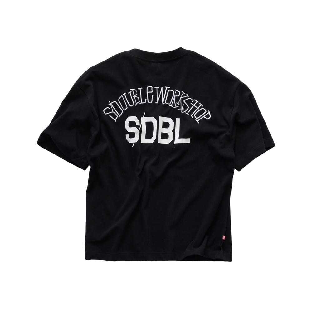 S / DOUBLE Team Heavyweight Pocket Tee - Black