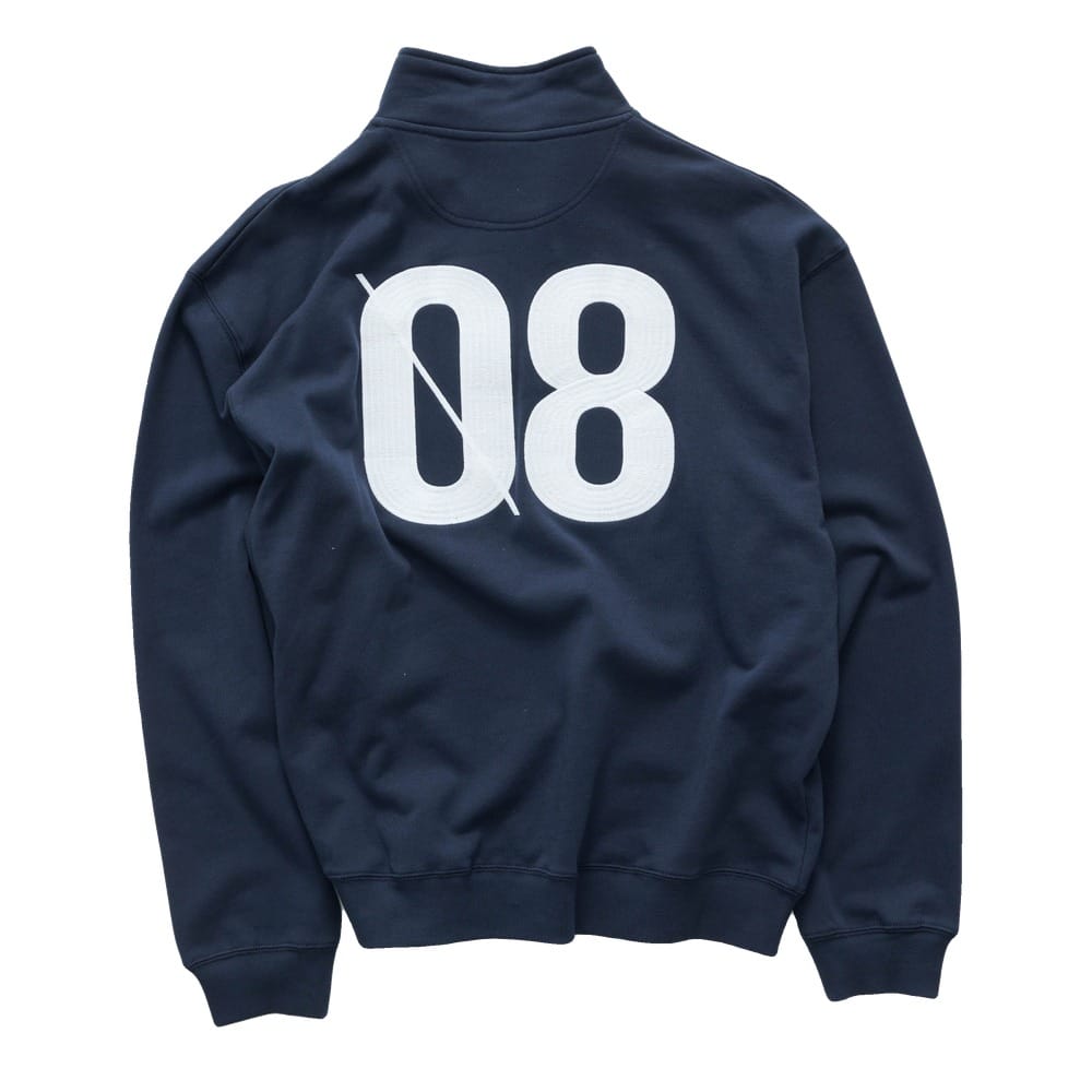 S / DOUBLE Marker Terry Quarter Zip - Navy