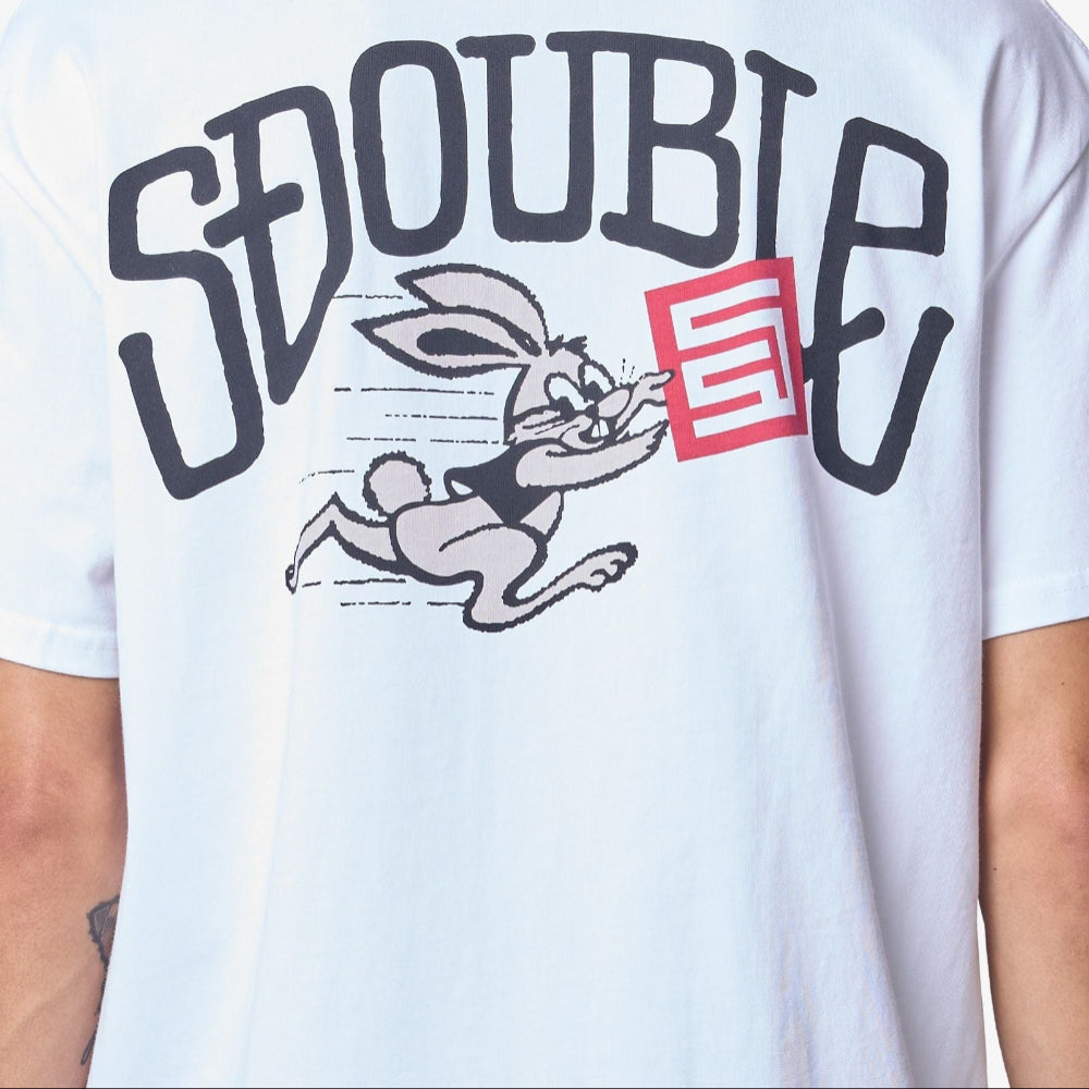 S / DOUBLE Rabbit SS Tee - White