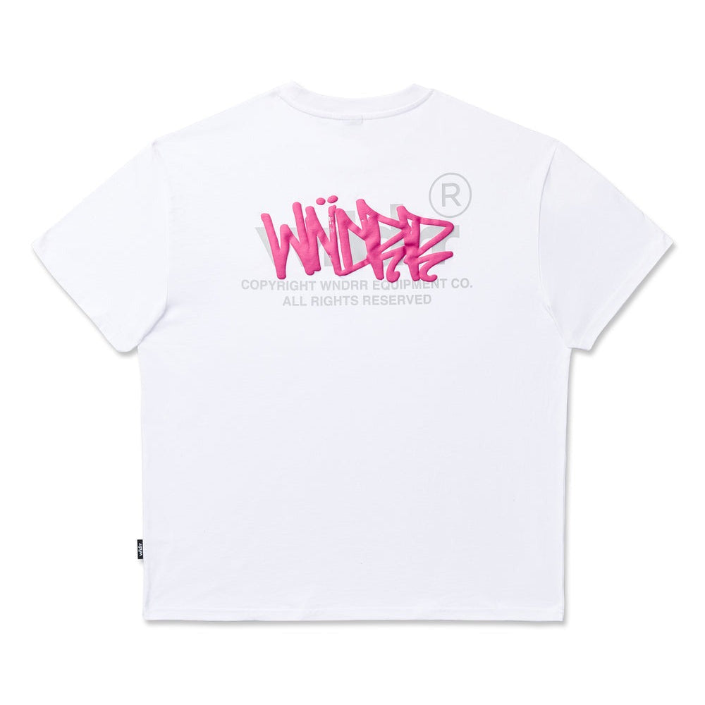 WNDRR Tagged Box Fit Tee - White
