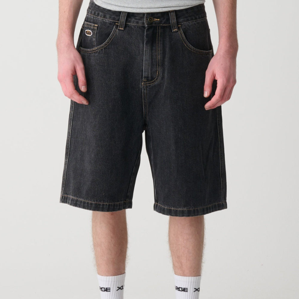 XLarge Baggy Bull Denim 91 Short - Washed Black