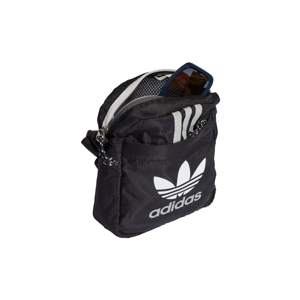 adidas 3 Stripe Adicolor Festival Bag - Black