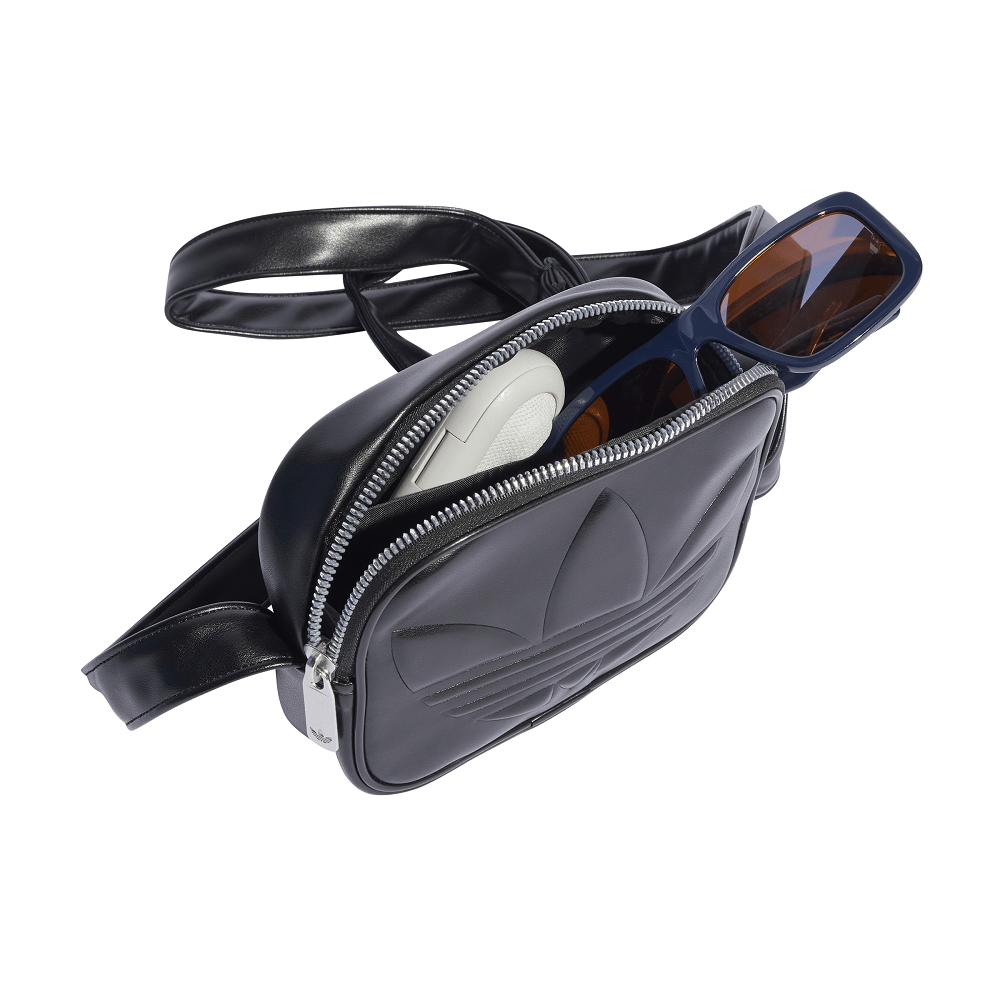 adidas PU Embossed Trefoil Mini Airliner - Black