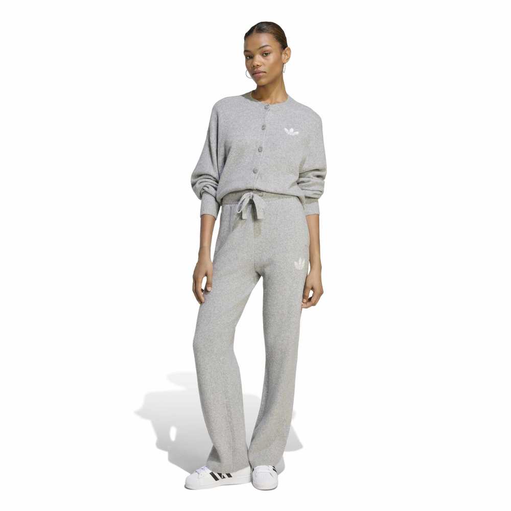 Adidas Women's Essentials Knit Pant - Medium Grey Heather