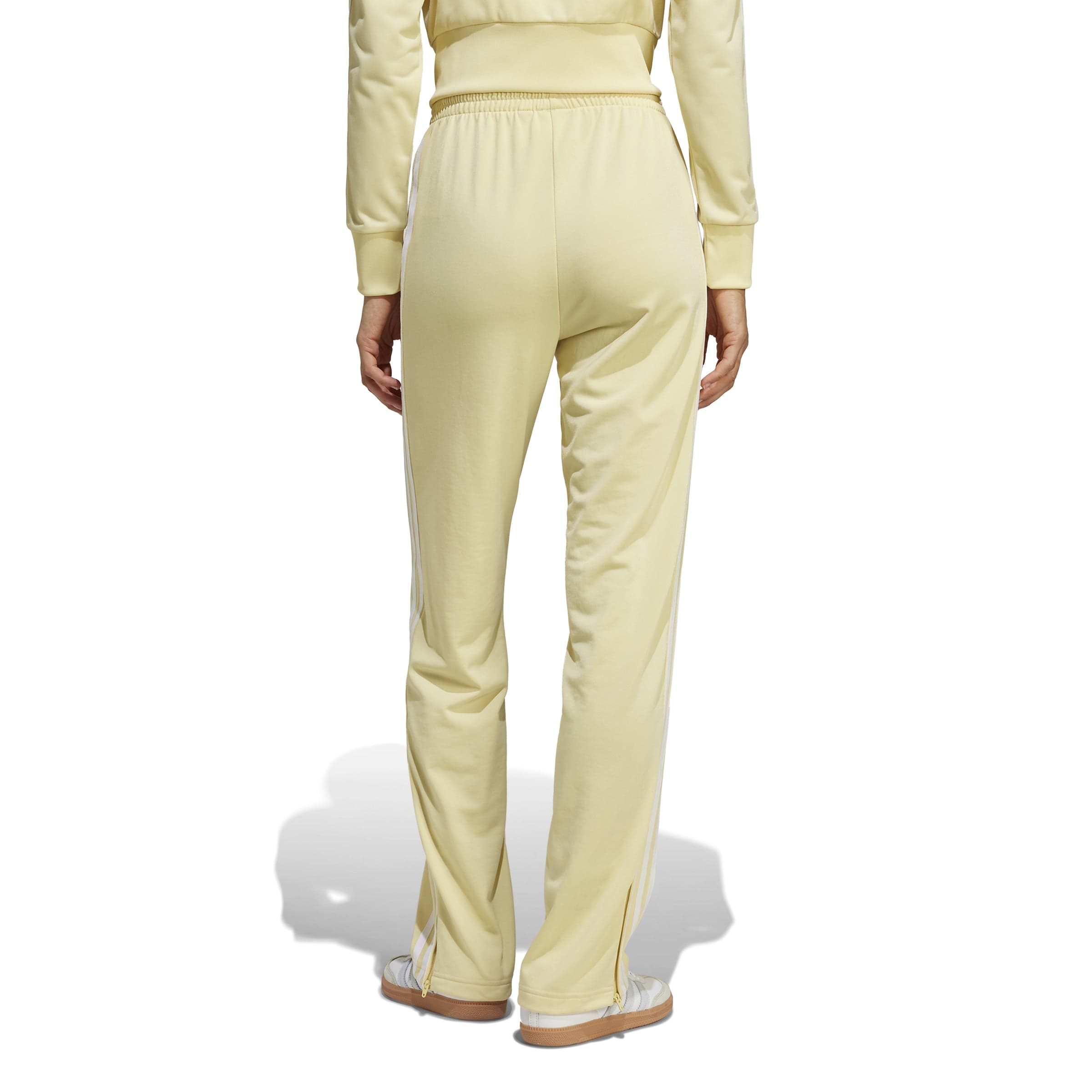 Adidas Womens Firebird Track Pant - Powder Yellow / White