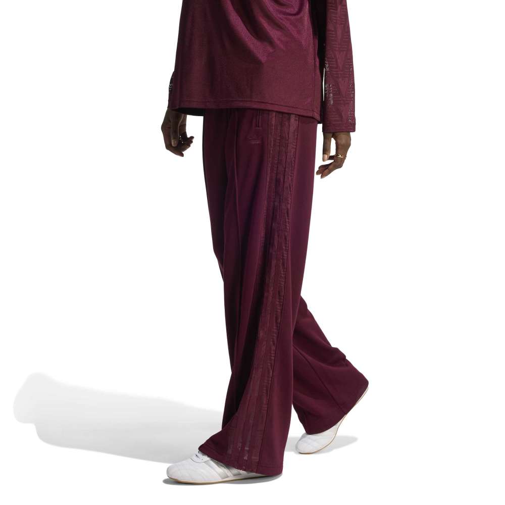 adidas Womens Lace Firebird Track Pants - Maroon