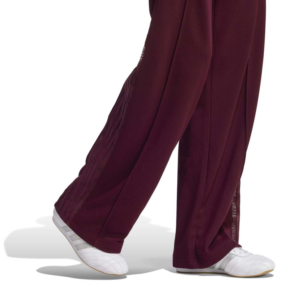 adidas Womens Lace Firebird Track Pants - Maroon