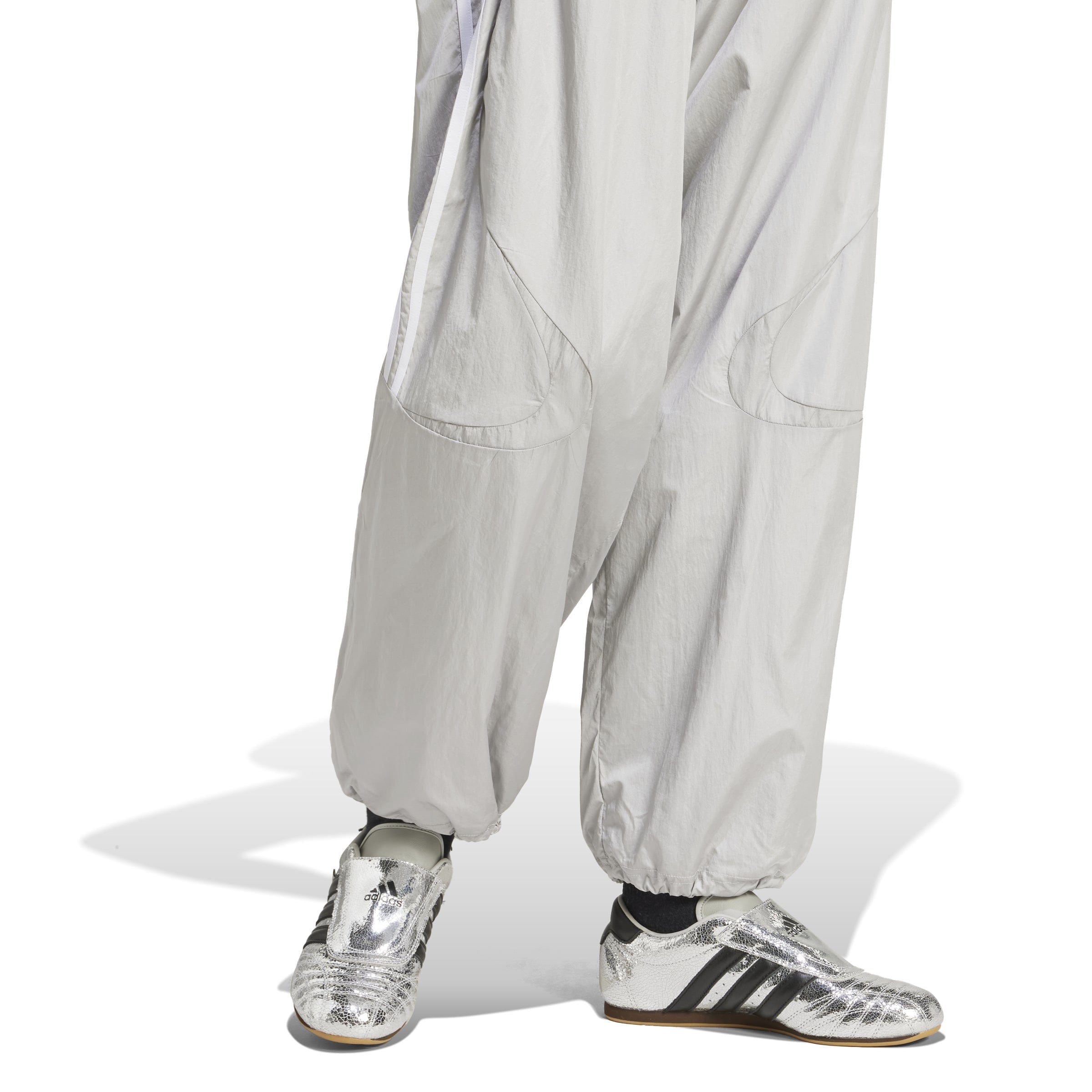 adidas adicolor Teamgeist Oversized Track Pant - Grey Two / White