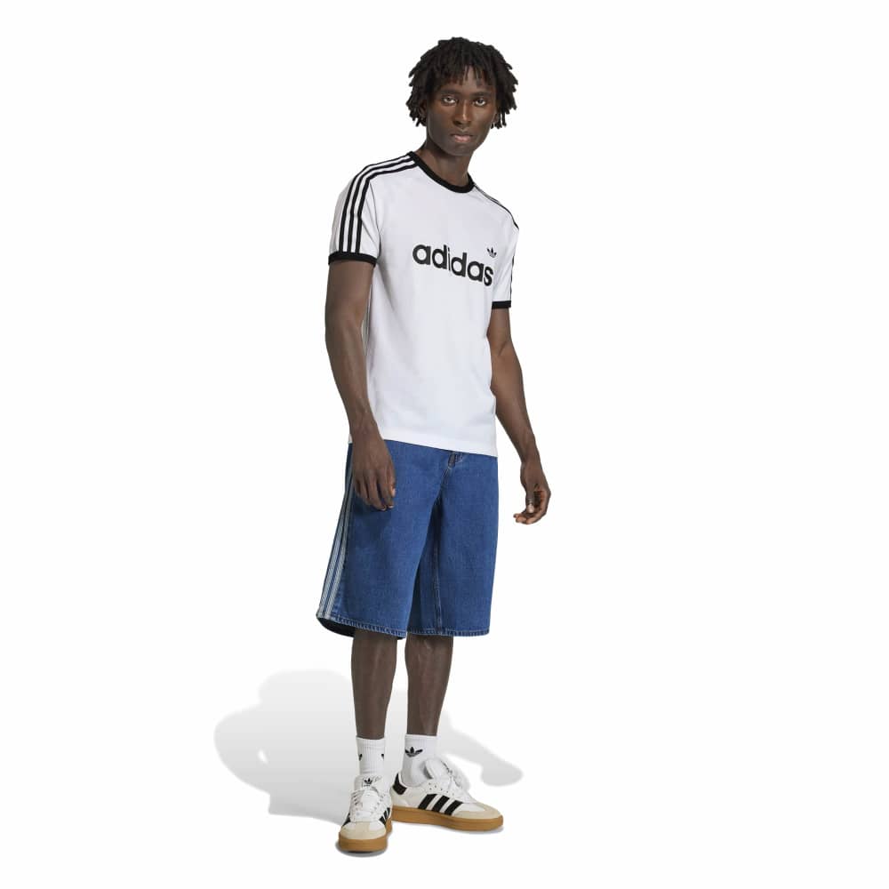 Adidas Firebird Adicolor Denim Shorts - Blue Denim