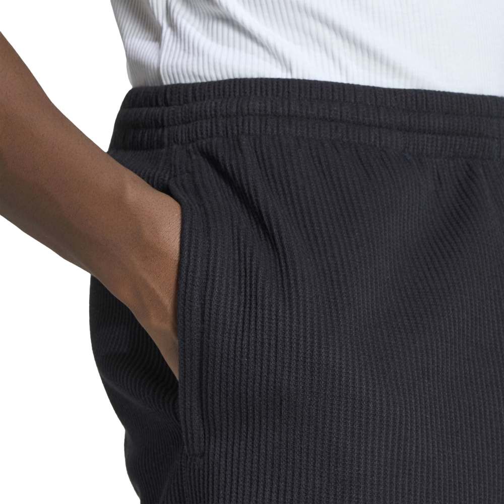 Adidas Trefoil Essentials Waffle Shorts - Black