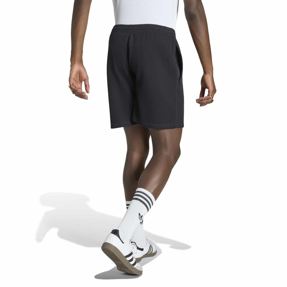 Adidas Trefoil Essentials Waffle Shorts - Black