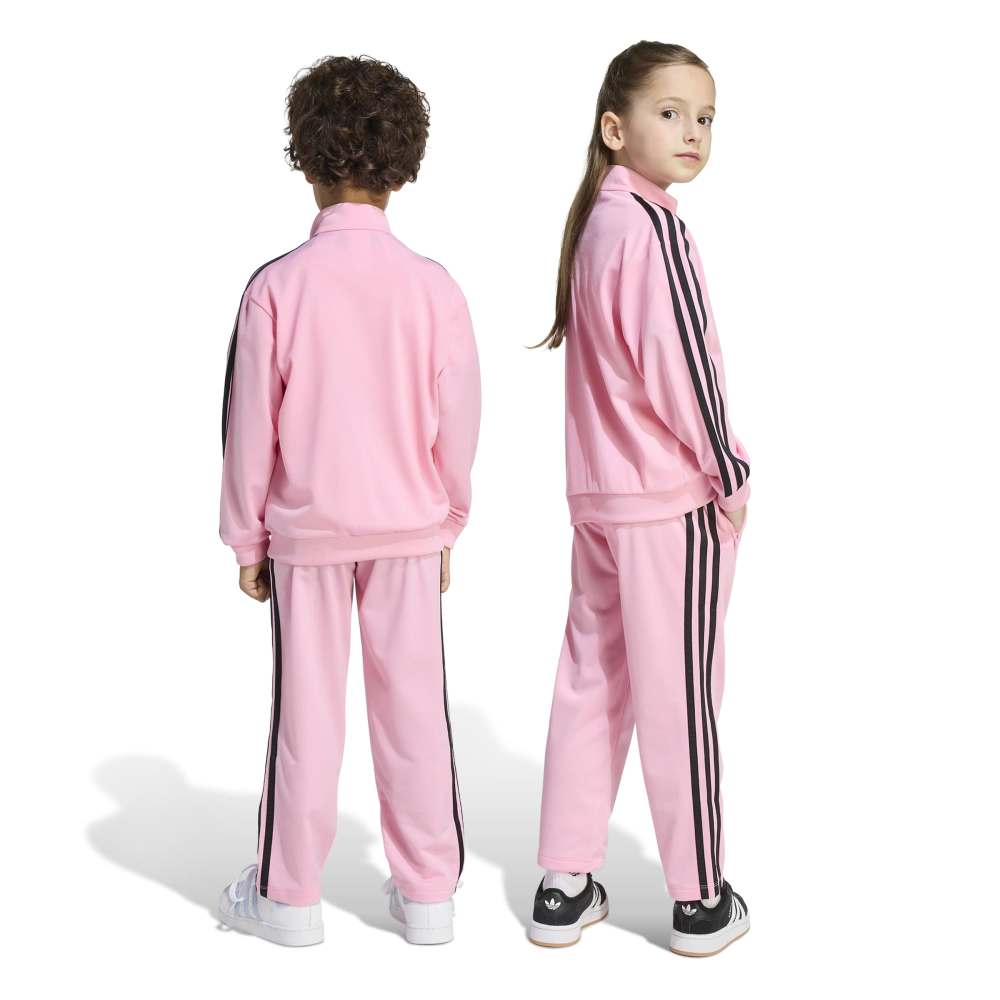adidas Children's Firebird Tracksuit - Light Pink / Black
