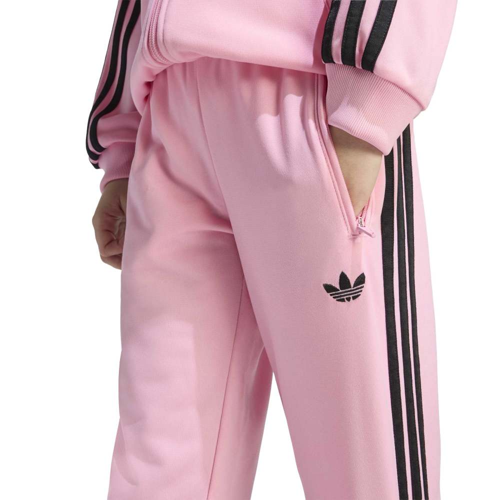 adidas Children's Firebird Tracksuit - Light Pink / Black