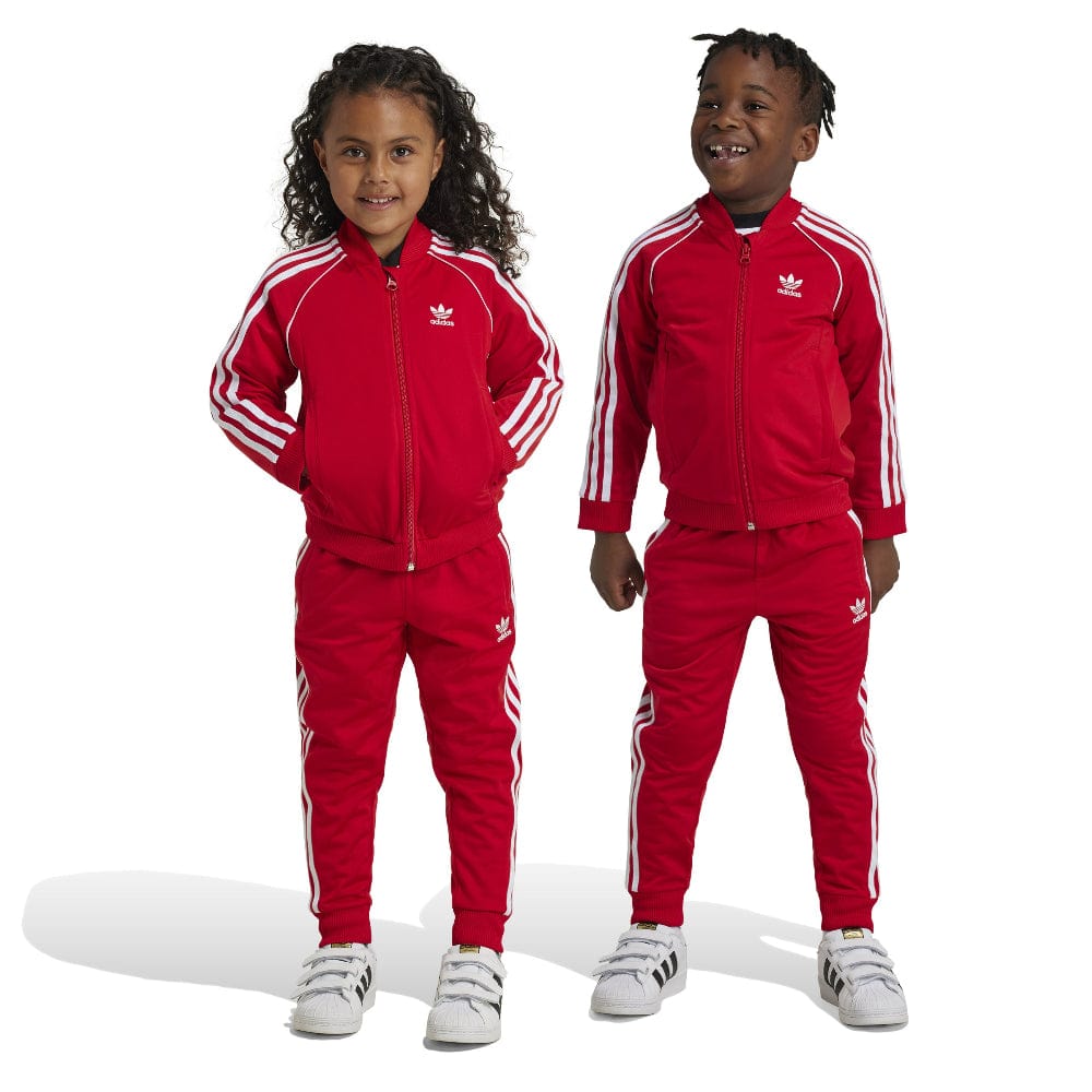adidas Childrens SST Tracksuit - Red