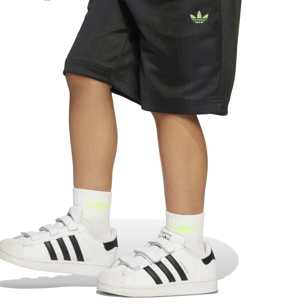 adidas Childrens Tee Set - Black / Signal Green