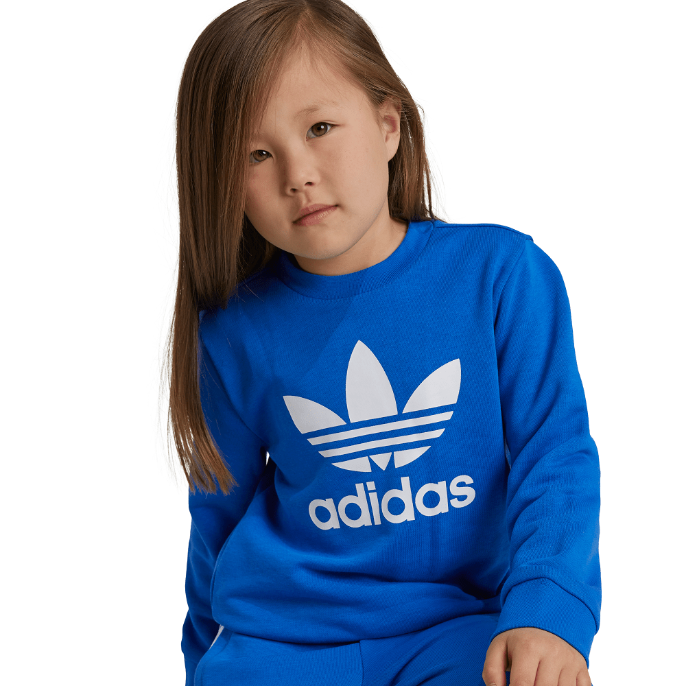 adidas Childrens Trefoil Crew Set - Blue