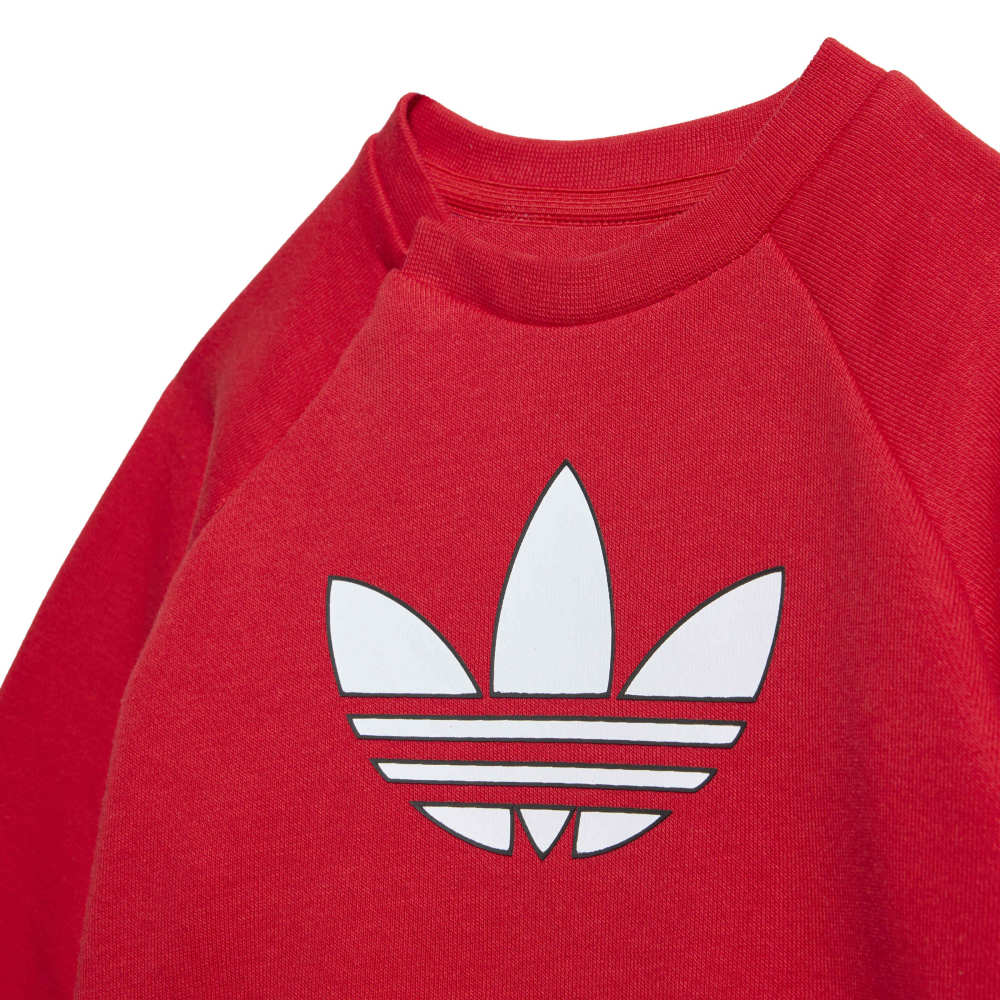 adidas Infants Crew Set - Better Scarlet / White