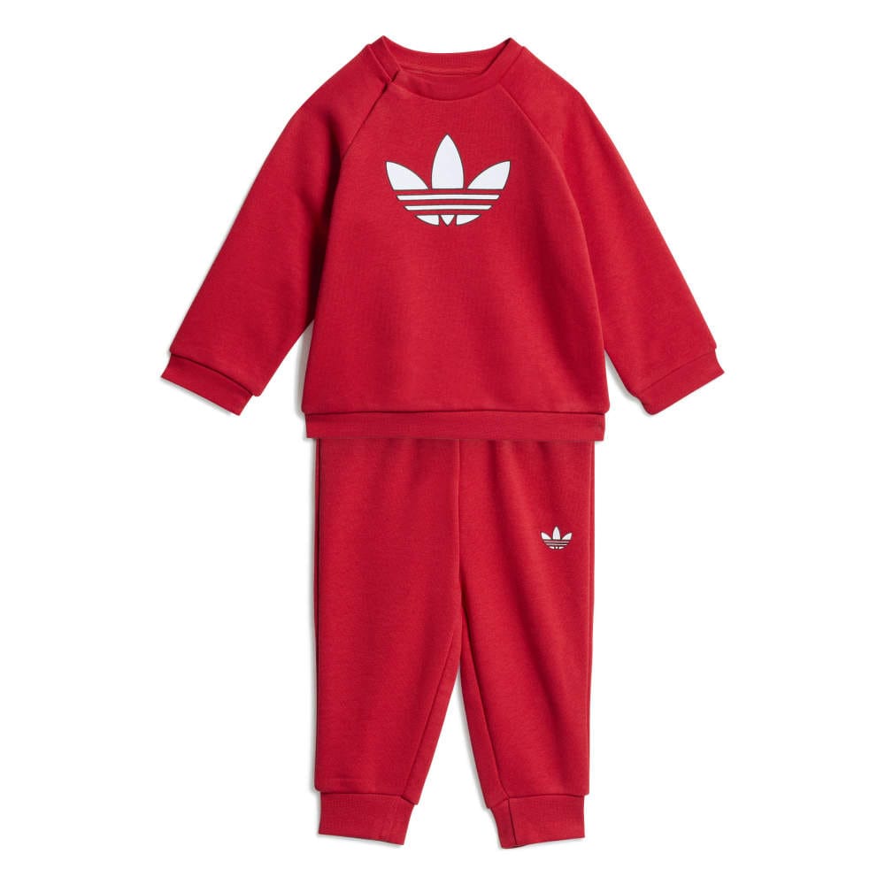 adidas Infants Crew Set - Better Scarlet / White