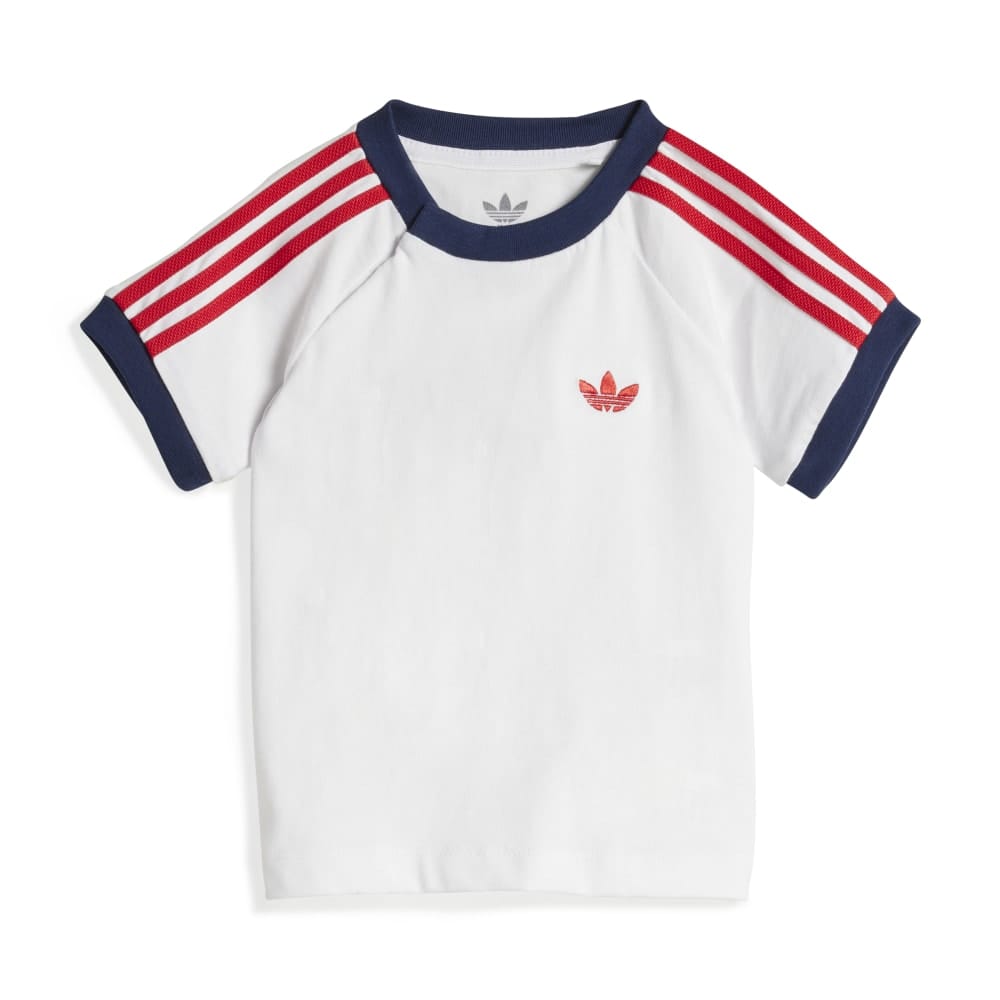 Adidas Infants Denim Tee Set - Medium Blue Denim / White