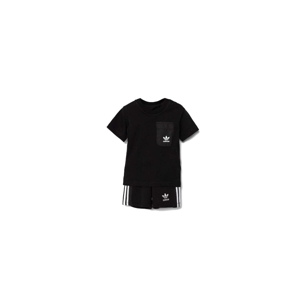 adidas Infants Short Tee Set - Black