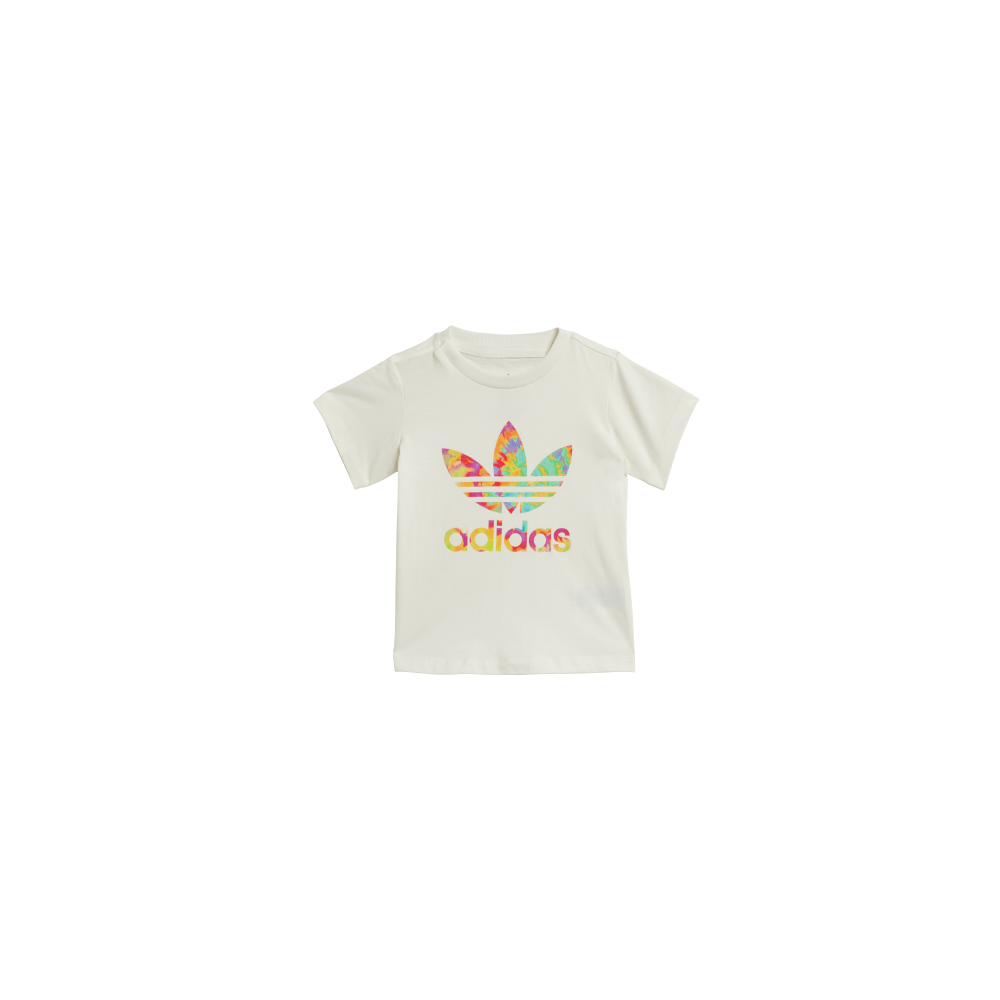 adidas Infants Tie-Dyed Short Tee Set - Off White / Multicolour