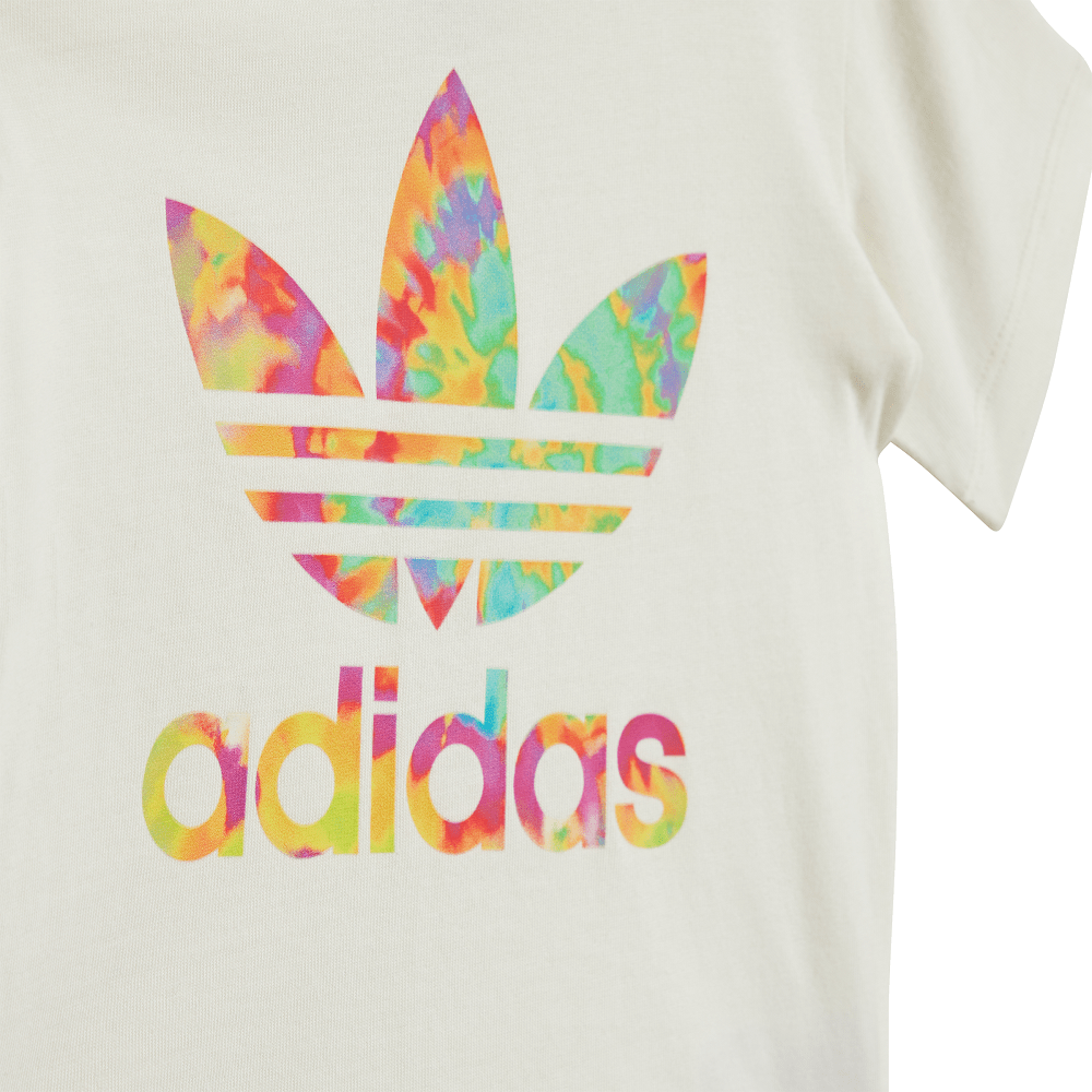 adidas Infants Tie-Dyed Short Tee Set - Off White / Multicolour