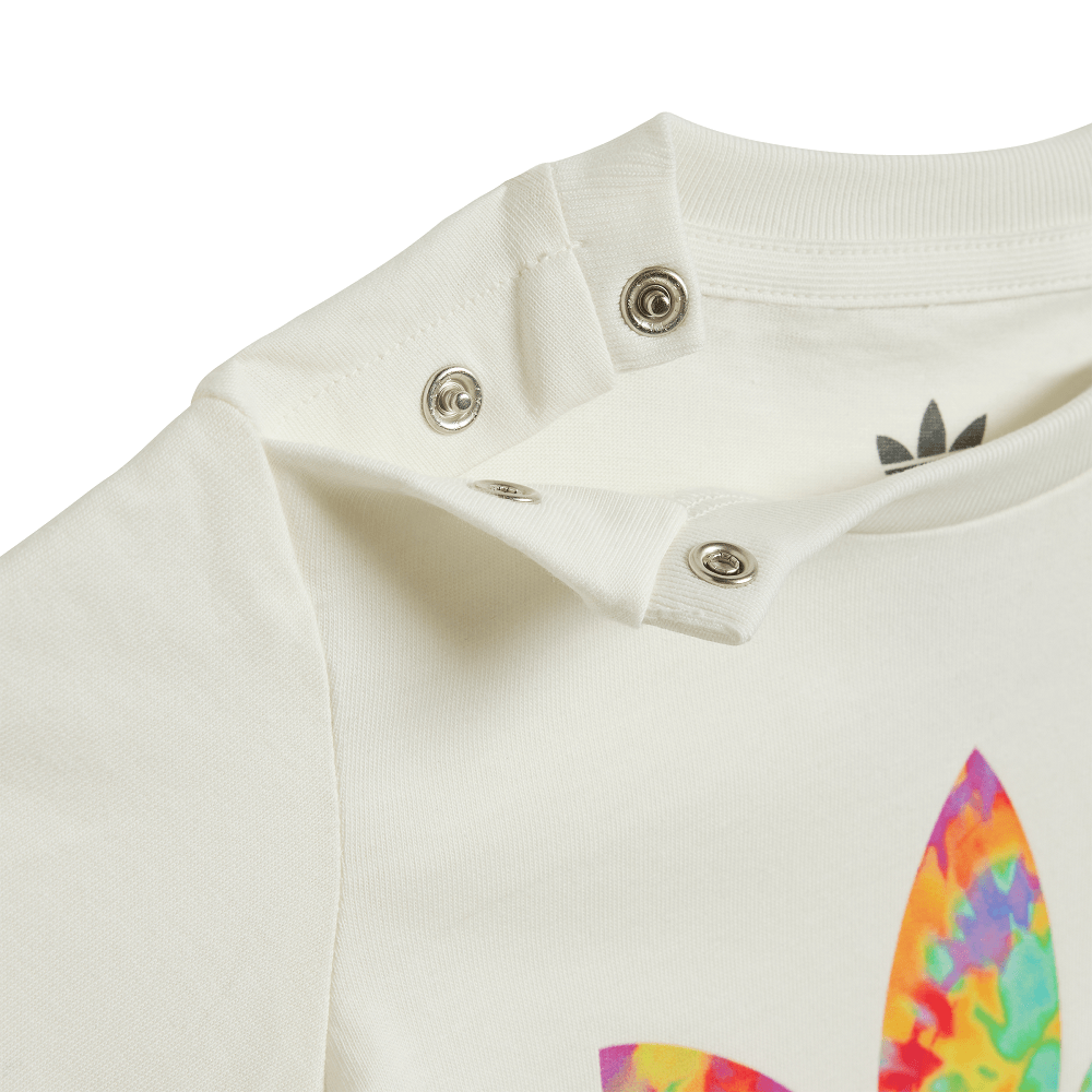 adidas Infants Tie-Dyed Short Tee Set - Off White / Multicolour