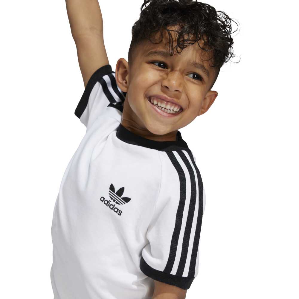 adidas Kids Adicolor Trefoil Tee - White