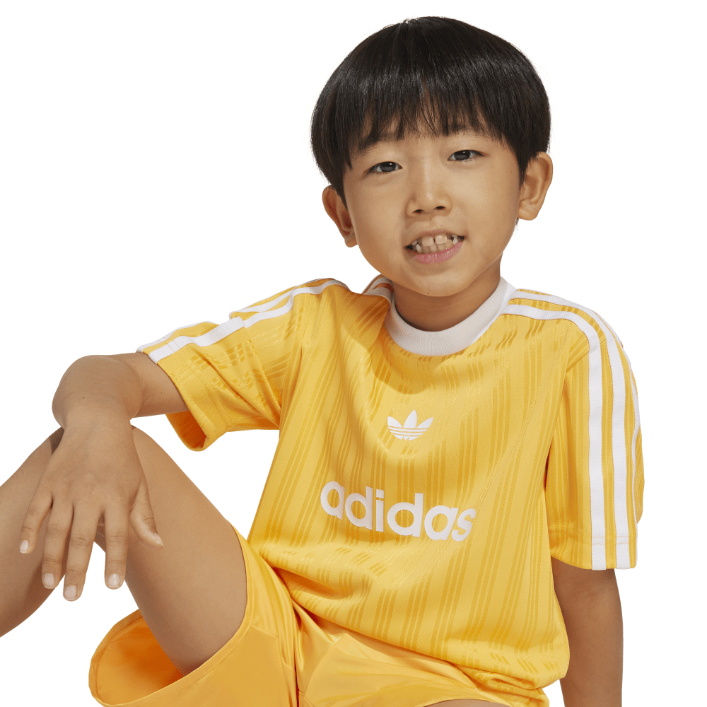 Adidas Kids Football Shorts and Tee Set - Gold