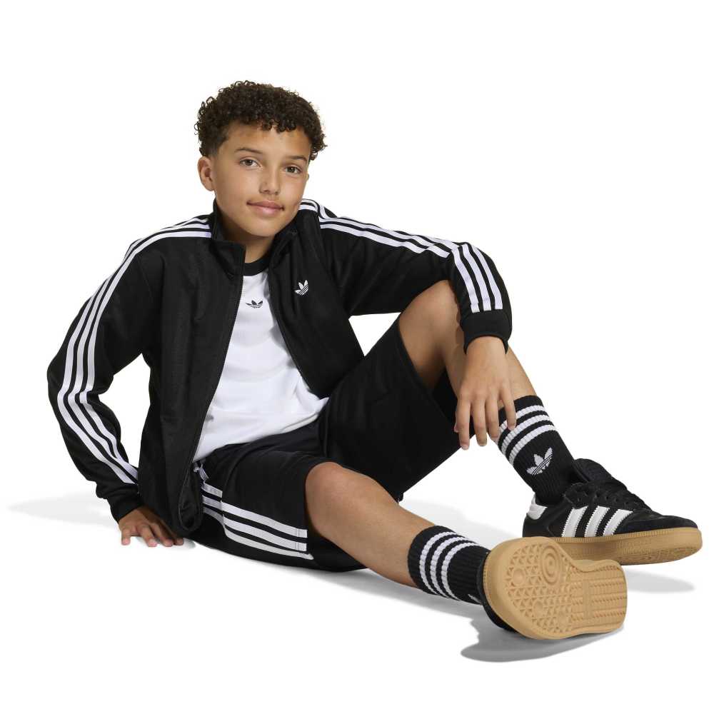 adidas Kids Loose Jacquard Track Top - Black