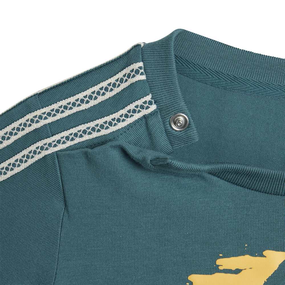 adidas Originals Summer Glow Tee and Short Set - Green / White