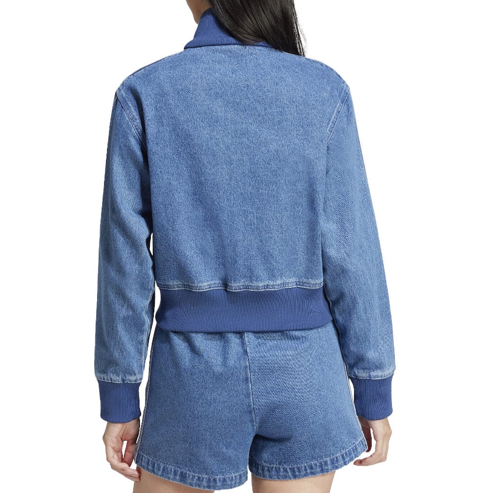 adidas Womans Denim Track Top - Indigo Denim